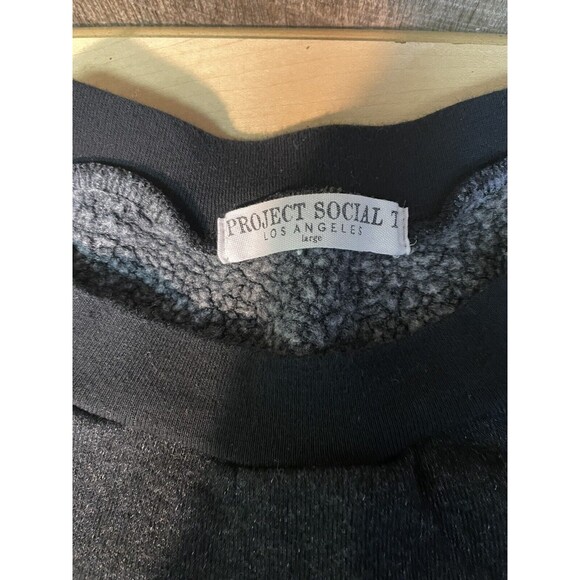 Project Social T Womens Top‎ Black Addicted To Love Pullover Sweatshirt Size L - Picture 5 of 8